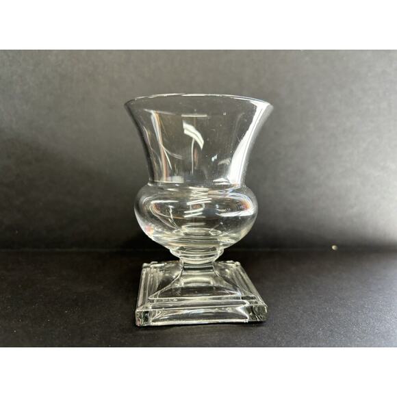 SET OF 5 DUNCAN & MILLER Alden GLASS Juice Oyster Fruit Cocktail Square Pedestal - Picture 3 of 7